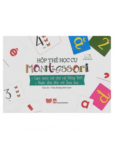 Hộp Thẻ Học Cụ Montessori - Làm Quen Với Chữ Cái Tv, Bước Đầu Đến Với Toán Học destockage