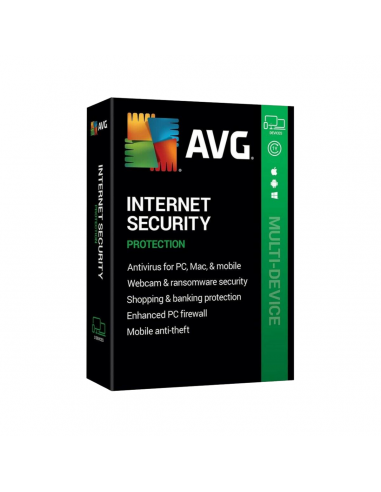 AVG Internet Security 2021 -3 Ans / 10 Appareils - hantent personnes