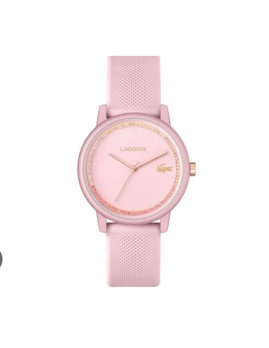 Lacoste Silicone Pink Metallic Dial Women's Watch - 2001289 de France