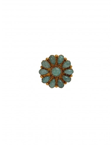 Bague flower amazonite - ANISSA acheter en ligne