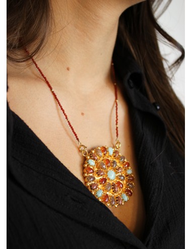 Collier big flower multico offre 