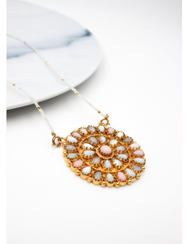 Collier big flower pastel prix pour 