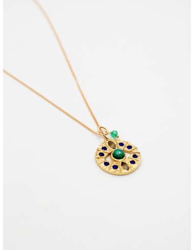 Collier œil onyx vert - BILLIE À commander