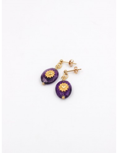 Boucles d'oreilles pierres ex voto - MARGAUX ouvre sa boutique