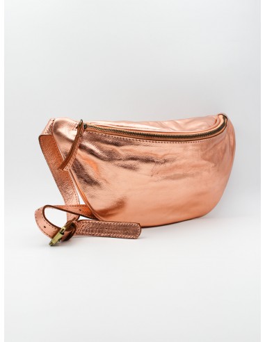 Sac banane rose gold en cuir recyclé - NOA Venez découvrir notre 