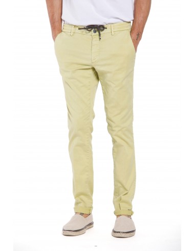 Milano Jogger pantalone chino jogger uomo in cotone e tencel extra slim fit Profitez des Offres !