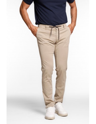 Milano Jogger pantalone chino jogger uomo in cotone e tencel extra slim fit en ligne des produits 