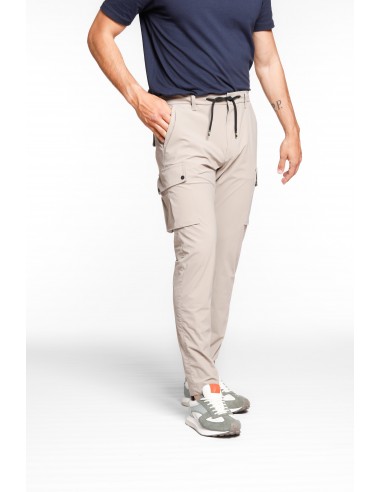 Chile Athleisure pantalone cargo jogger uomo in jersey super tecnico carrot fit de votre